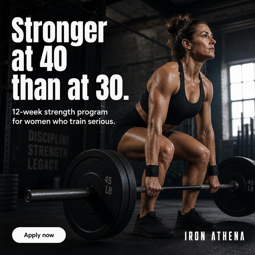 Iron Athena coaching ad creative