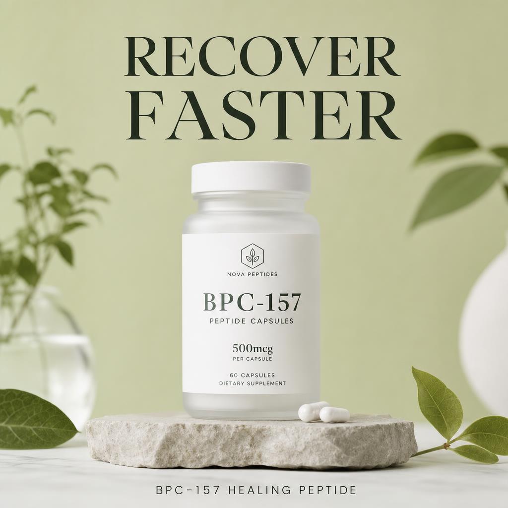 Nova Peptides — BPC-157 Capsules ad creative