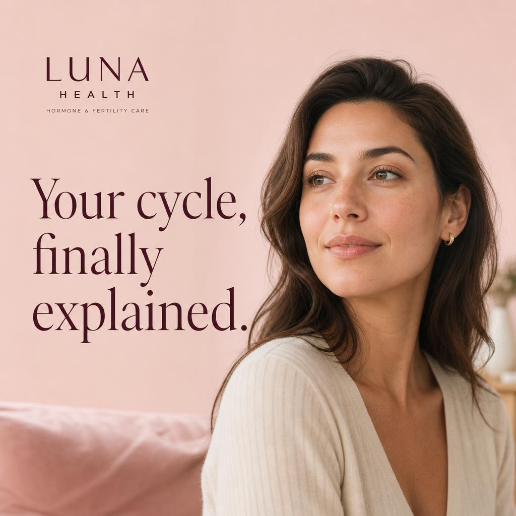 Luna Health hormone clinic ad creative