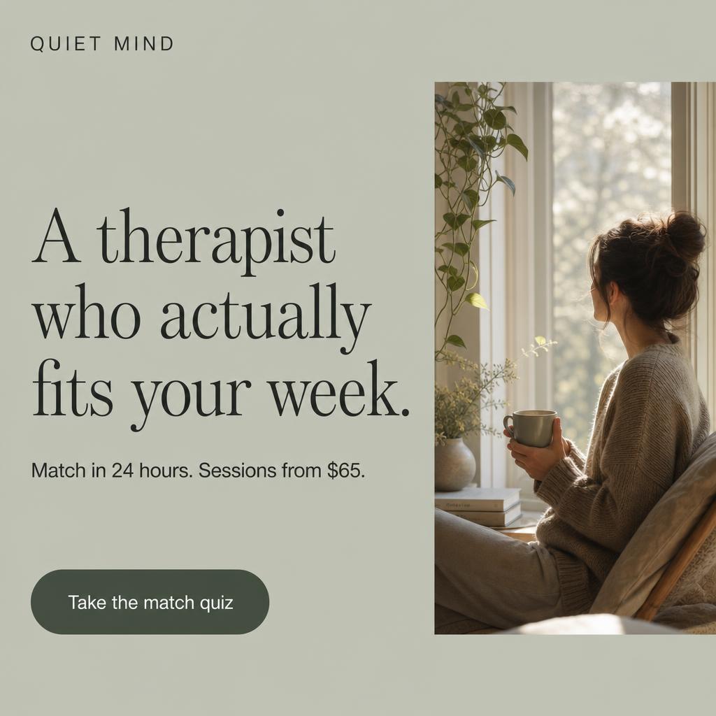 Quiet Mind — Online Therapy ad creative by Healthy Scales